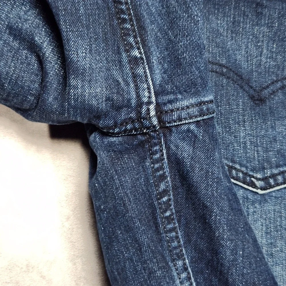 Levis 550 Relaxed Fit Mens Jeans 40x30 Dark Indigo Blue Stretch Denim